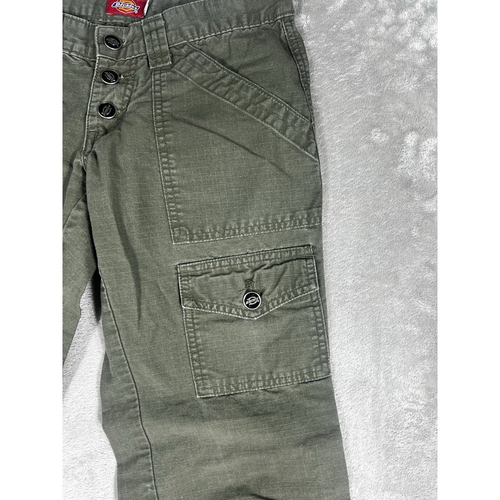 Dickies Cargo Pants Womens 22W Relaxed bootcut Baggy 90s Grudge Military *read - Picture 6 of 11